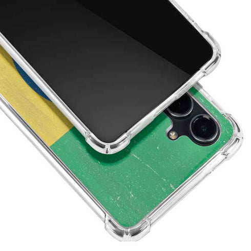 Ethiopia Flag Distressed Galaxy S23 FE Clear Case